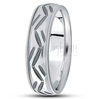 Exclusive Diagonal Cut Fancy Designer Wedding Ring  - main view