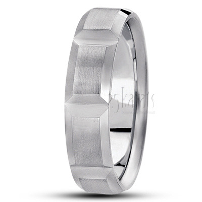 Favorite Rectangular Cut Fancy Wedding Band - view 4