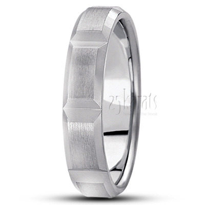 Favorite Rectangular Cut Fancy Wedding Band - view 5
