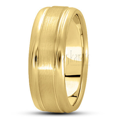 Classic Basic Carved Wedding Ring  - view 3 thumbnail