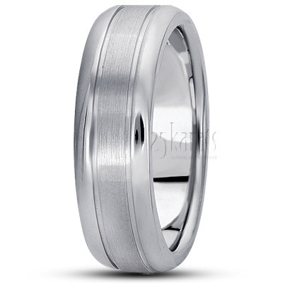 Classic Basic Carved Wedding Ring  - view 5 thumbnail