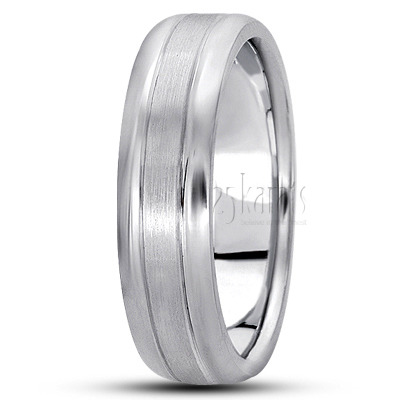 Classic Basic Carved Wedding Ring  - view 6