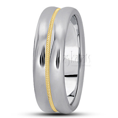Concave Milgrain Basic Design Wedding Band  - view 4 thumbnail