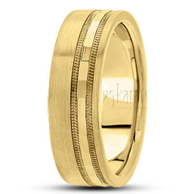 Angular Cut Basic Designer Wedding Ring  - view 3 thumbnail