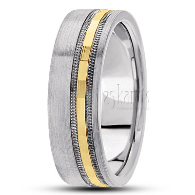 Angular Cut Basic Designer Wedding Ring  - view 4
