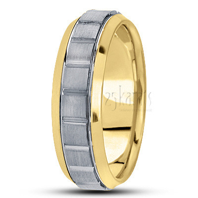 Beveled Edge Basic Design Wedding Band  - view 4 thumbnail