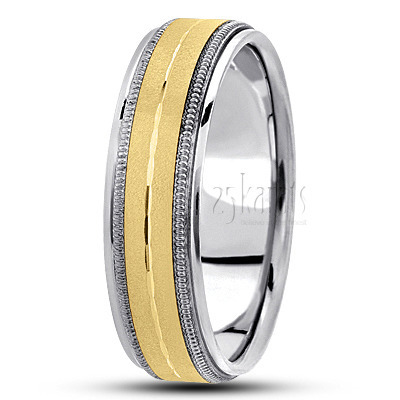 Milgrain Basic Design Wedding Ring  - view 3 thumbnail