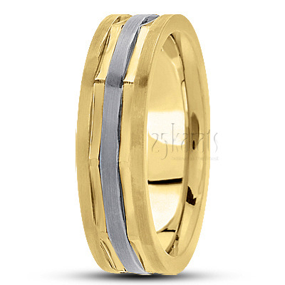 Attractive Diamond Cut Wedding Ring  - view 4
