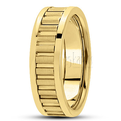 Traditional Diamond Cut Wedding Ring  - view 3