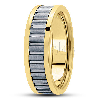 Traditional Diamond Cut Wedding Ring  - view 4