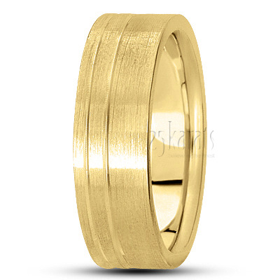 Classic Flat Basic Design Wedding Ring  - view 3