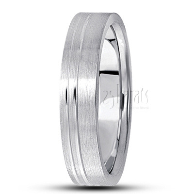 Classic Flat Basic Design Wedding Ring  - view 6