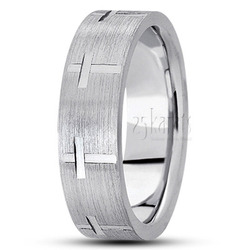 Christian Cross Cut Wedding Ring 