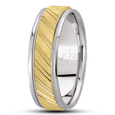 Fine Diamond Cut Wedding Band  - main view thumbnail