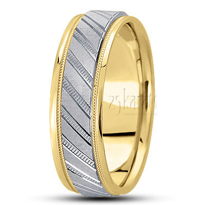 Fine Diamond Cut Wedding Band  - view 4 thumbnail