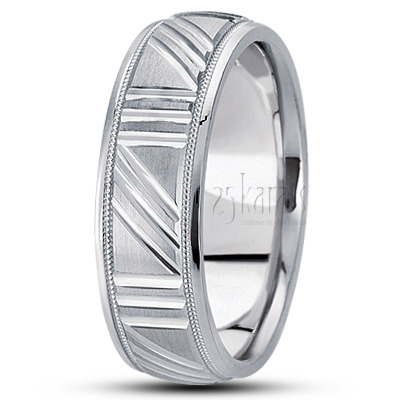 Contemporary Basic Design Wedding Ring  - view 2