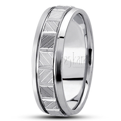 Stylish Rectangular Cut Designer Wedding Ring  - view 2 thumbnail