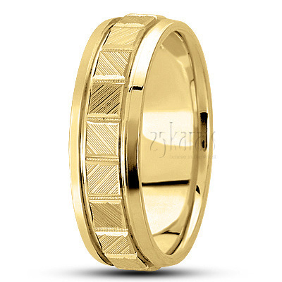 Stylish Rectangular Cut Designer Wedding Ring  - view 3 thumbnail