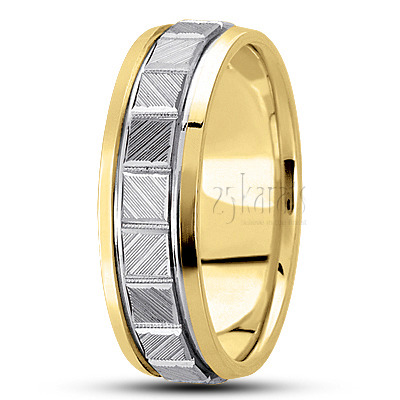 Stylish Rectangular Cut Designer Wedding Ring  - view 4