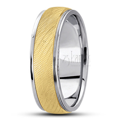 Exclusive Carved Design Wedding Band  - view 4