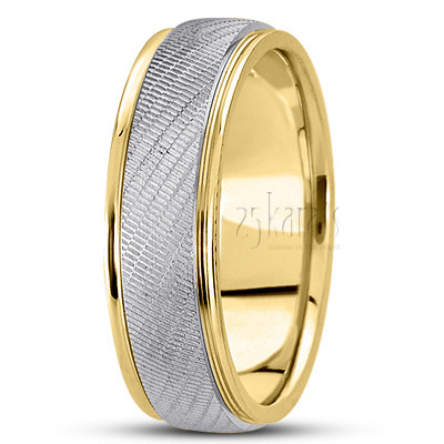 Exclusive Carved Design Wedding Band  - main view