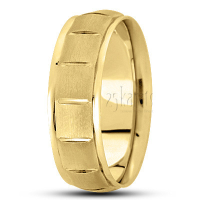 Angled Cut Basic Design Wedding Band  - view 3 thumbnail