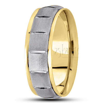 Angled Cut Basic Design Wedding Band  - view 4