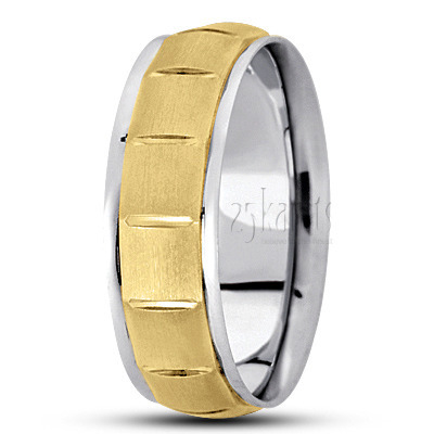 Angled Cut Basic Design Wedding Band  - main view thumbnail