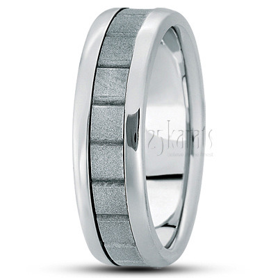 Shiny Edge Basic Design Wedding Ring  - view 2 thumbnail