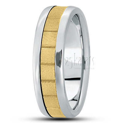 Shiny Edge Basic Design Wedding Ring  - main view