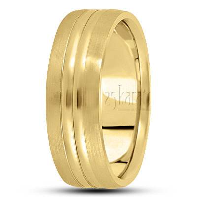 Convex Center Basic Designer Wedding Ring  - view 3