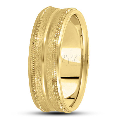 Concave Basic Design Wedding Band  - view 3