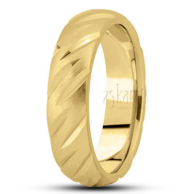 Sleek Eye-cut Basic Design Wedding Ring  - view 2 thumbnail