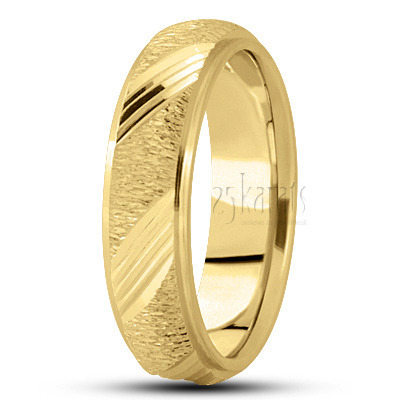 Stone Finish Basic Design Wedding Ring  - main view thumbnail