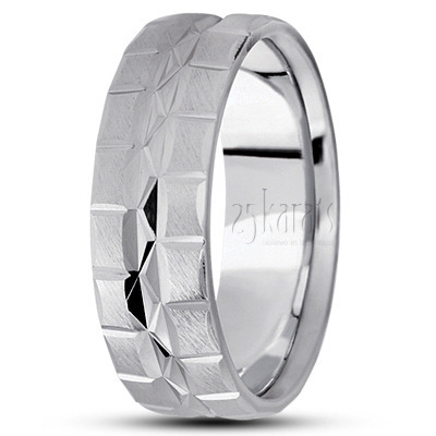 Exquisite Incised Basic Wedding Band  - view 2 thumbnail