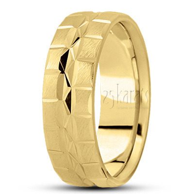 Exquisite Incised Basic Wedding Band  - main view thumbnail