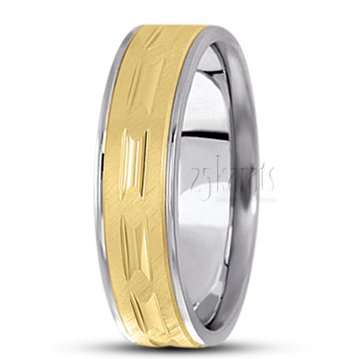 Incised Basic Design Wedding Ring  - main view