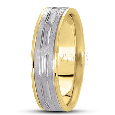 Incised Basic Design Wedding Ring  - view 4 thumbnail
