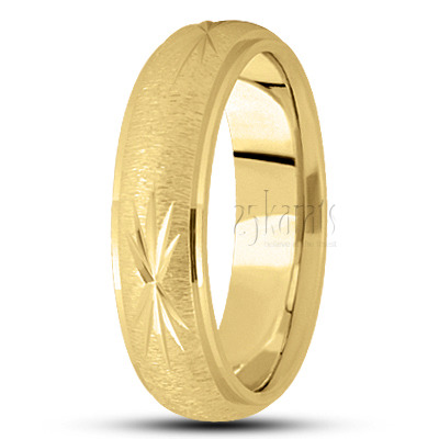 Star Cut Basic Design Wedding Ring  - view 2