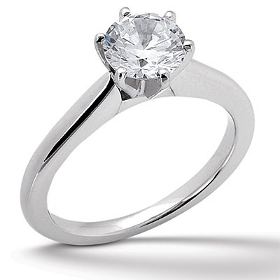 Cathedral Style Diamond Engagement Ring thumbnail 1