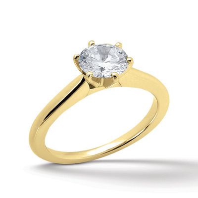 Cathedral Style Diamond Engagement Ring thumbnail 2