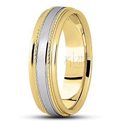 Step Edge Basic Design Wedding Band 