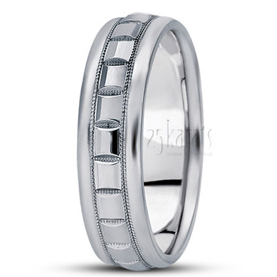 Milgrain Basic Design Wedding Ring  - view 2 thumbnail