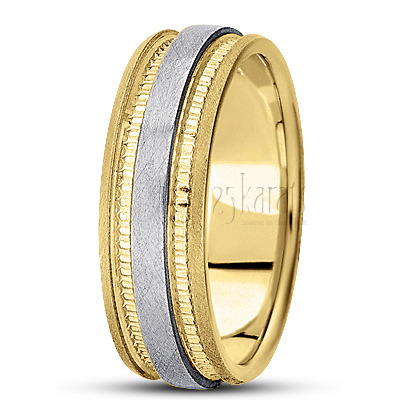 Elegant Carved Design Wedding Ring  - main view