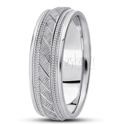Modern Basic Design Wedding Ring  - view 2