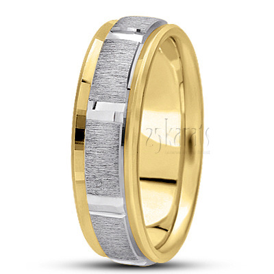 Incised Basic Designer Wedding Band  1 - view 4