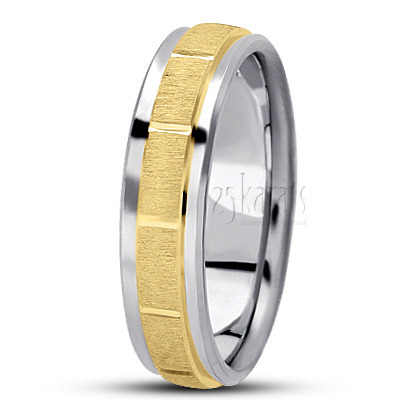 Traditional Diamond Carved Wedding Ring  - main view thumbnail