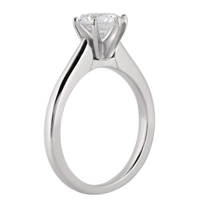 Cathedral Style Diamond Engagement Ring thumbnail 3