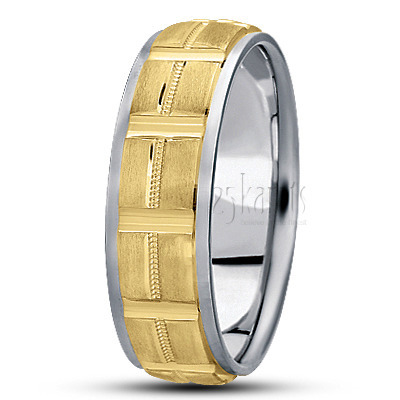 Elegant Satin Finish Wedding Band  - main view thumbnail