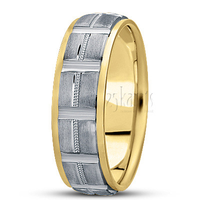 Elegant Satin Finish Wedding Band  - view 4